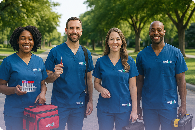 Get paid to draw blood. On your schedule.