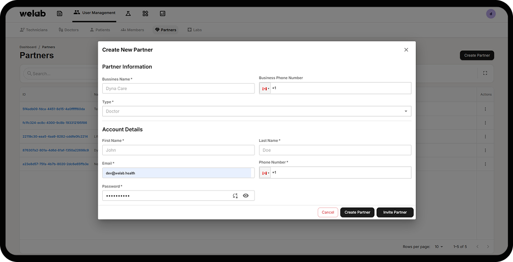 Add Team Members or Practitioners